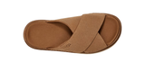 UGG Women’s Goldenstar Cross Slide Chestnut | כפכפי אגג