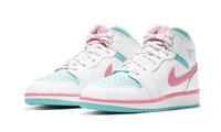 Air Jordan 1 Mid White Pink Green Soar | ג'ורדן 1 מיד