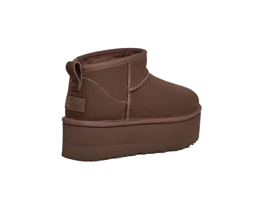 UGG CLASSIC ULTRA MINI PLATFORM CHOCOLATE | מגפי אגג