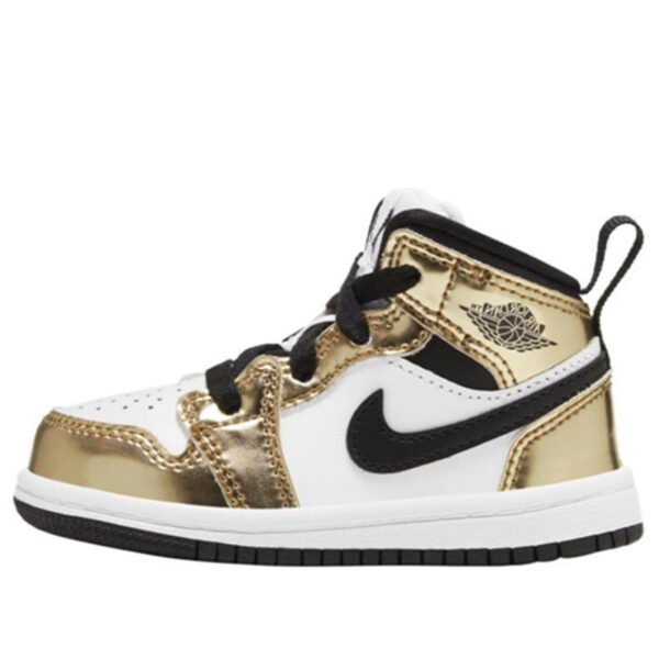 Air Jordan 1 Mid Kids Metallic Gold | אייר ג'ורדן ילדים