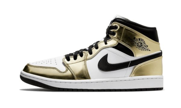 Air Jordan 1 Mid White Metallic Gold | ג'ורדן 1 מיד