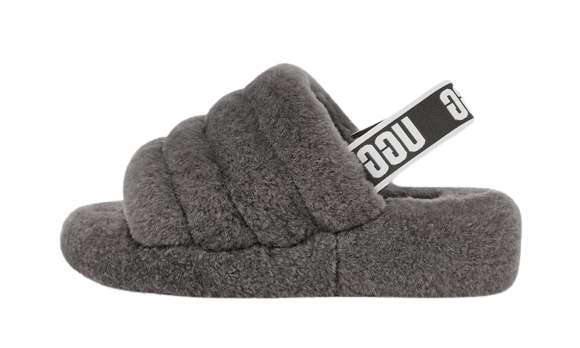 UGG Fluff Yeah Slide Grey | כפכפי אגג