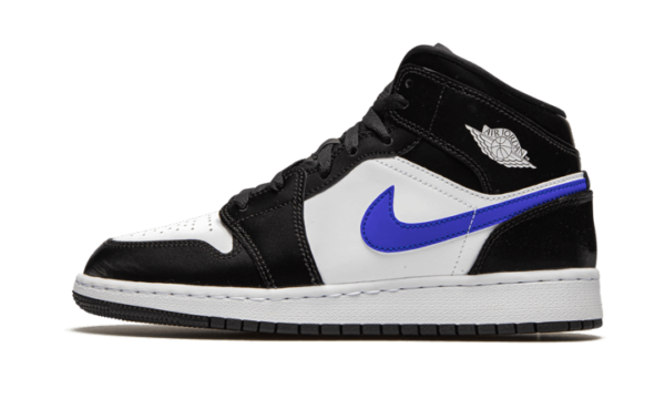 Air Jordan 1 Mid Black Racer Blue White | ג'ורדן 1 מיד
