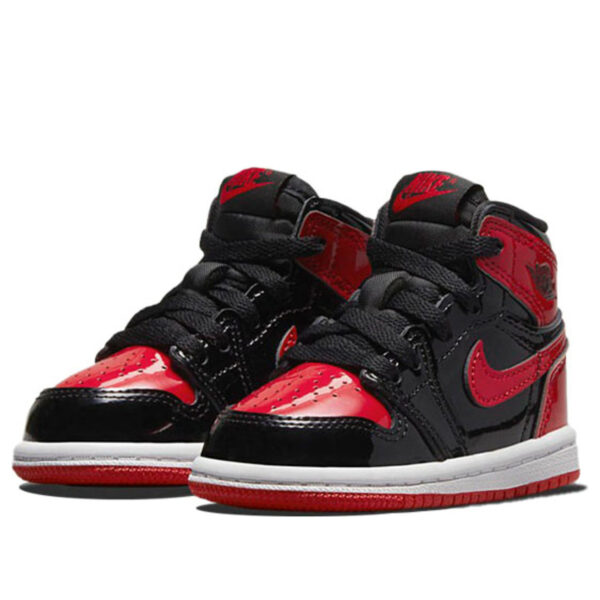 Air Jordan 1 High Kids Patent Red | אייר ג'ורדן ילדים