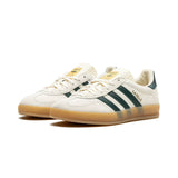 Adidas Gazelle Indoor Cream White Collegiate Green Gum | אדידס ג'זל