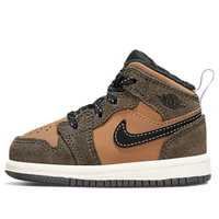 Air Jordan 1 Mid Kids Dark Chocolate | אייר ג'ורדן ילדים - SneakeSpot