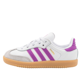 Adidas Samba OG Kids Footwear White Purple Burst Gum | אדידס סמבה ילדים