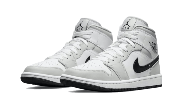 Air Jordan 1 Mid White Light Smoke Grey | ג'ורדן 1 מיד