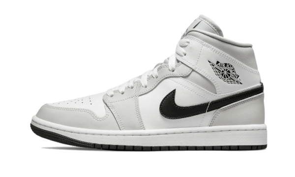 Air Jordan 1 Mid White Light Smoke Grey | ג'ורדן 1 מיד