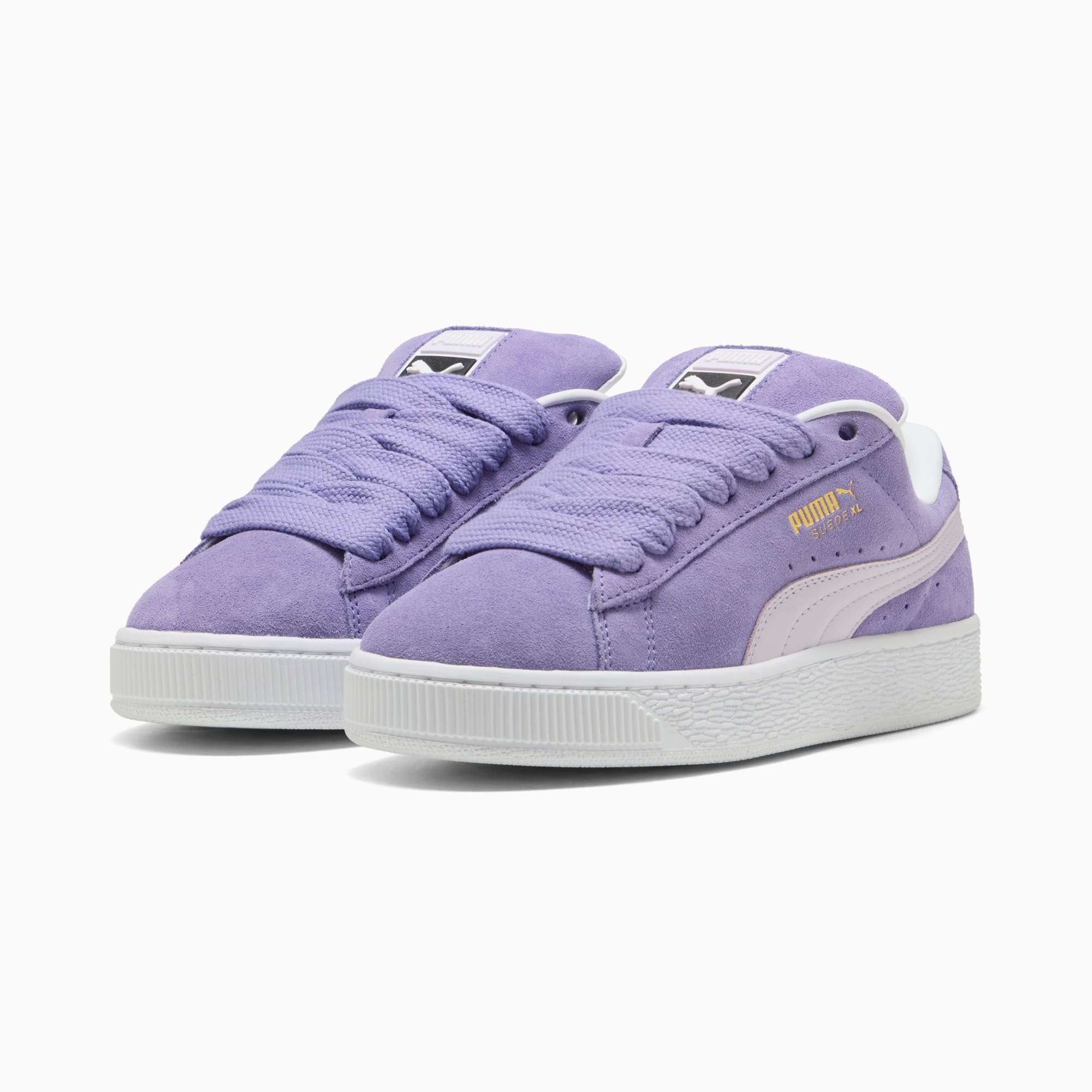 Puma Suede XL Sneakers Unisex Lavender Alert Lilac Frost White | פומה