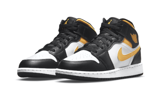 Air Jordan 1 Mid White Pollen Black | ג'ורדן 1 מיד
