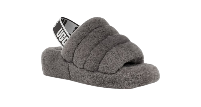 UGG Fluff Yeah Slide Grey | כפכפי אגג