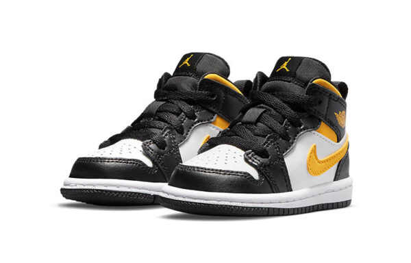 Air Jordan 1 Mid Kids Black University Gold | אייר ג'ורדן ילדים