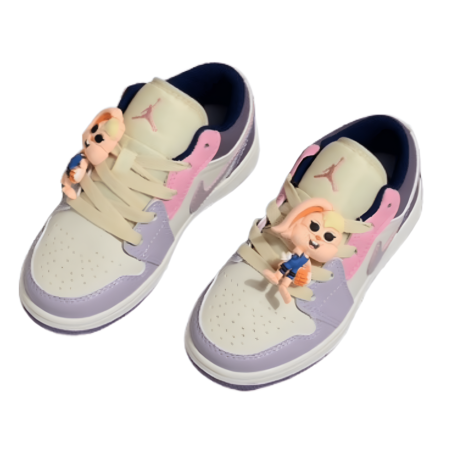 Nike Jordan Low Top First Generation Kids Purple Beige | אייר ג'ורדן ילדים