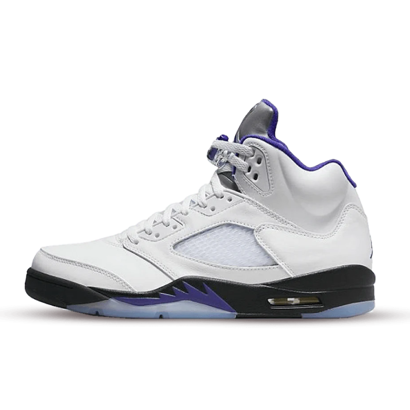 Air Jordan 5 Retro White Black Purple | ג'ורדן 5